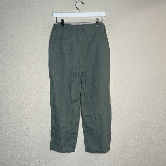 Quince 100% linen Pants Wide Leg Sage Size XS Minimalist Coastal - Picture 6 of 7